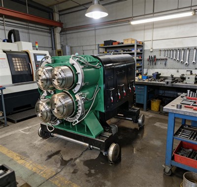 Four-roll Fiber-forming High-capacity Centrifuge